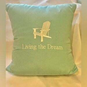 Living the Dream throw pillow